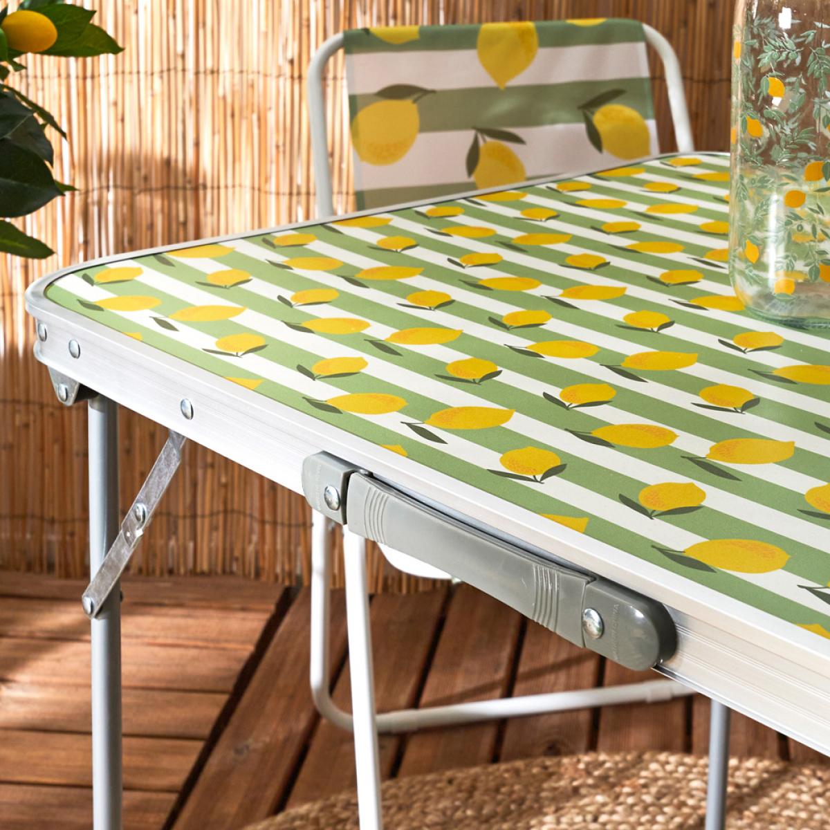 Mesa plegable 80x60 cm limones