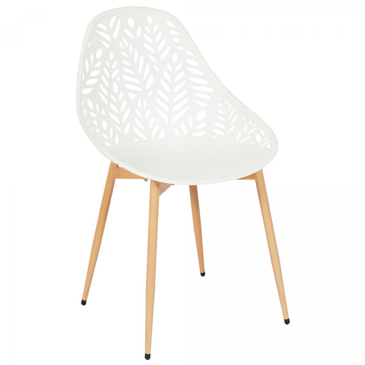 Set 4 sillas exterior blanca lucena