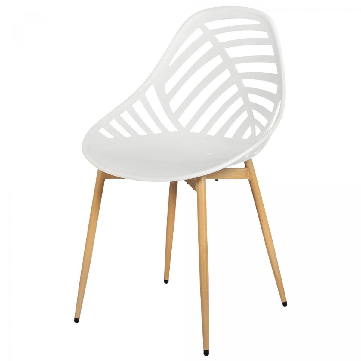 Set 4 sillas exterior blanca alameda