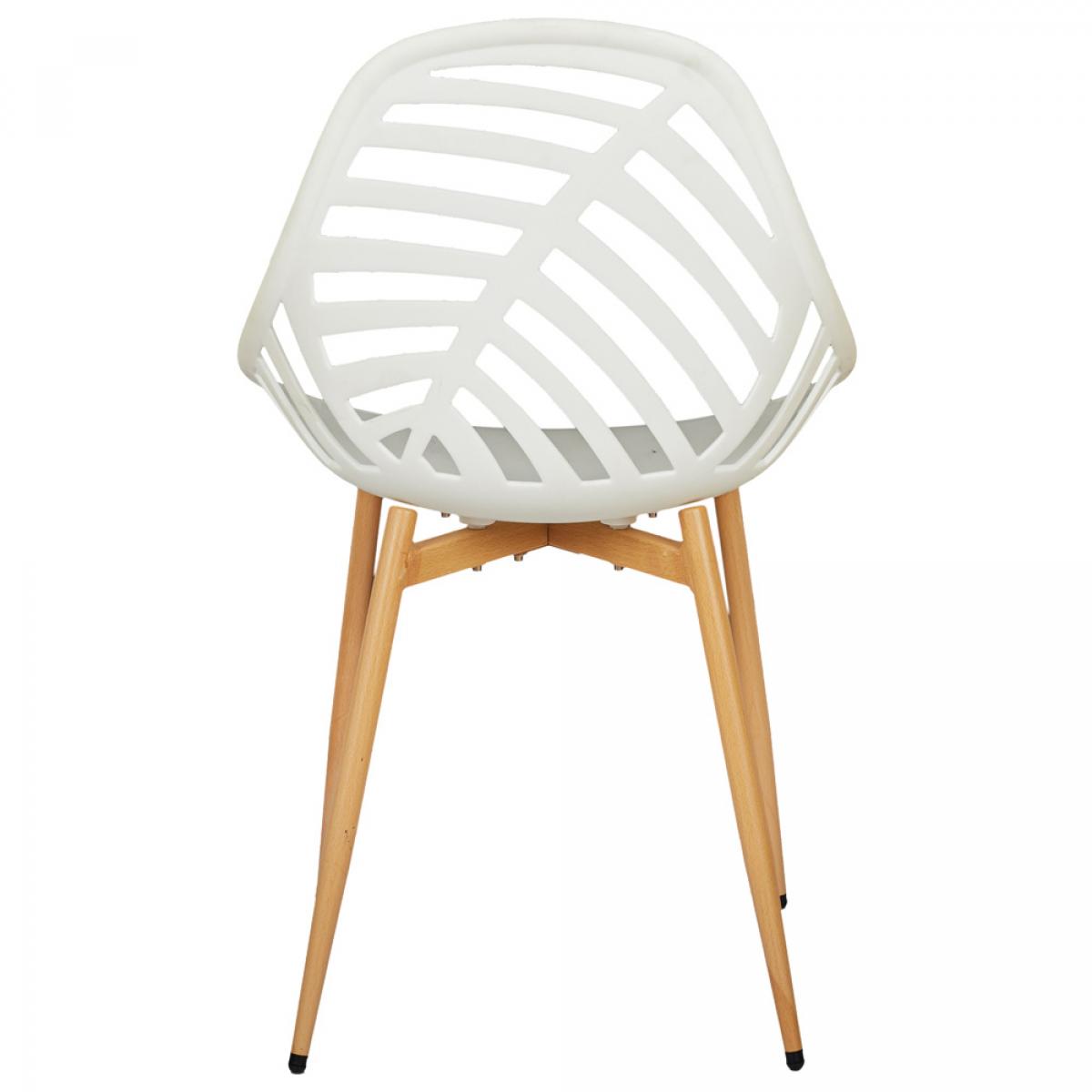 Set 4 sillas exterior blanca alameda