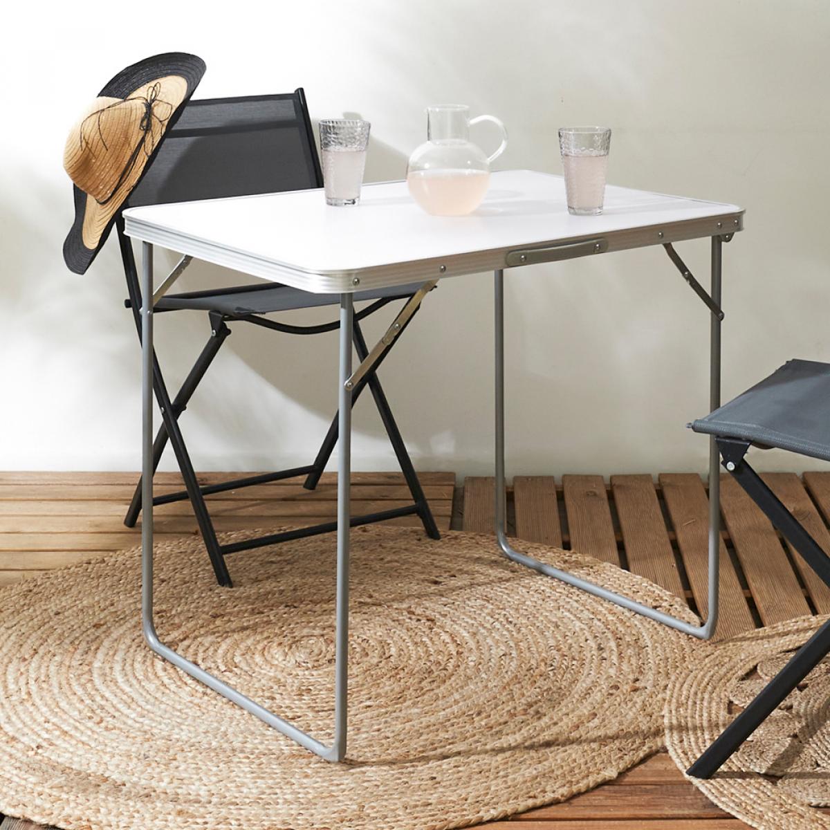 Mesa plegable 80x60 cm blanca