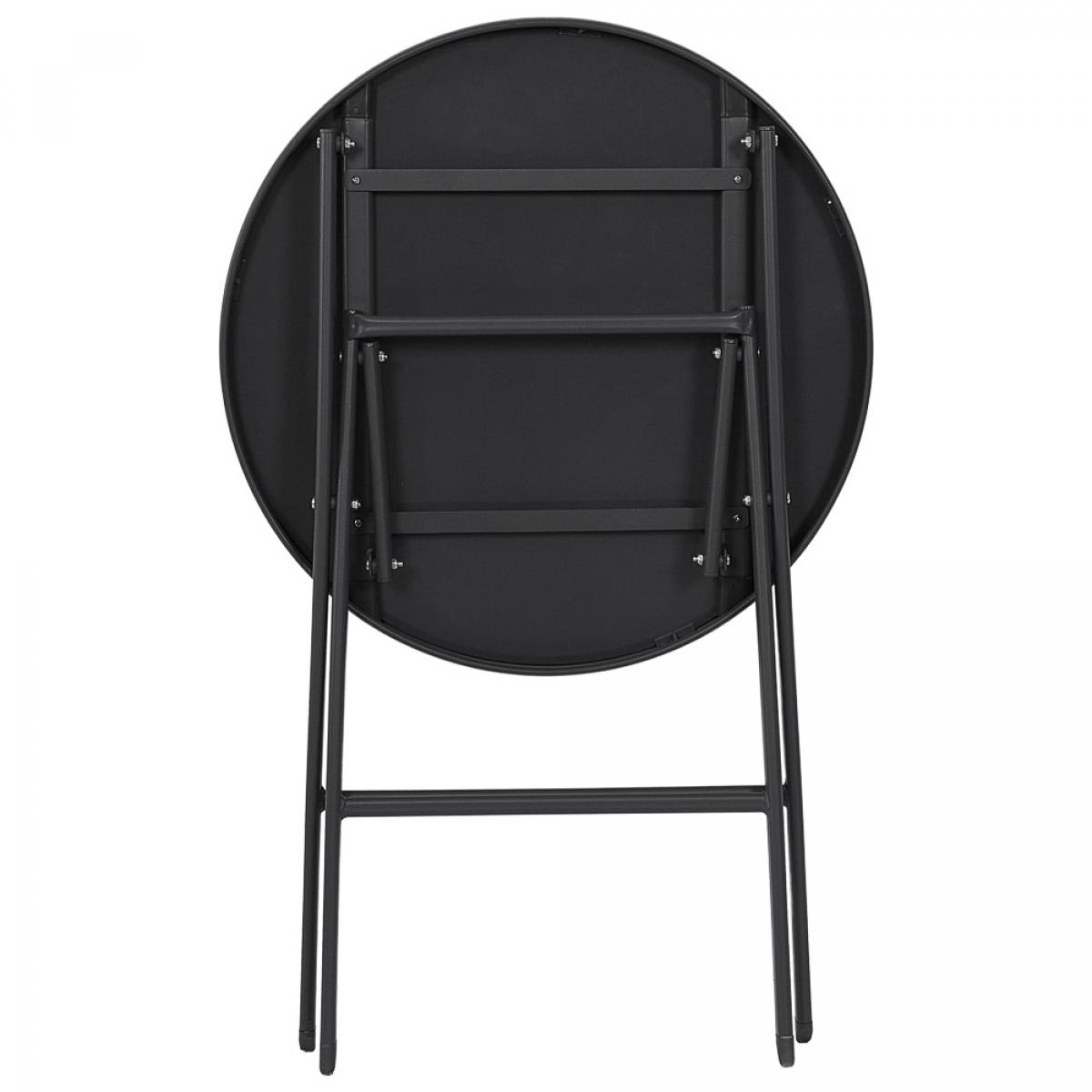 Mesa plegable gris elba d.60