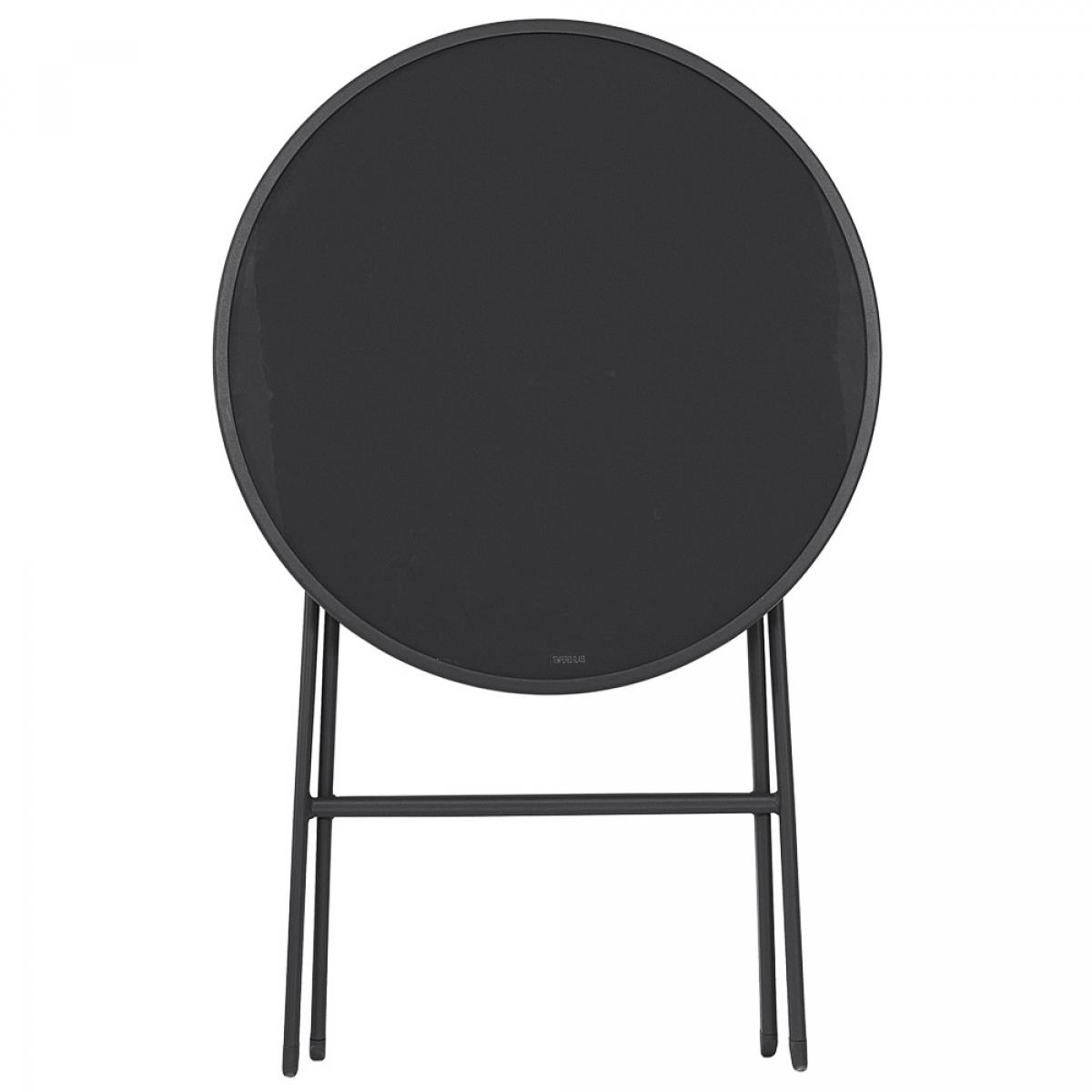 Mesa plegable gris elba d.60