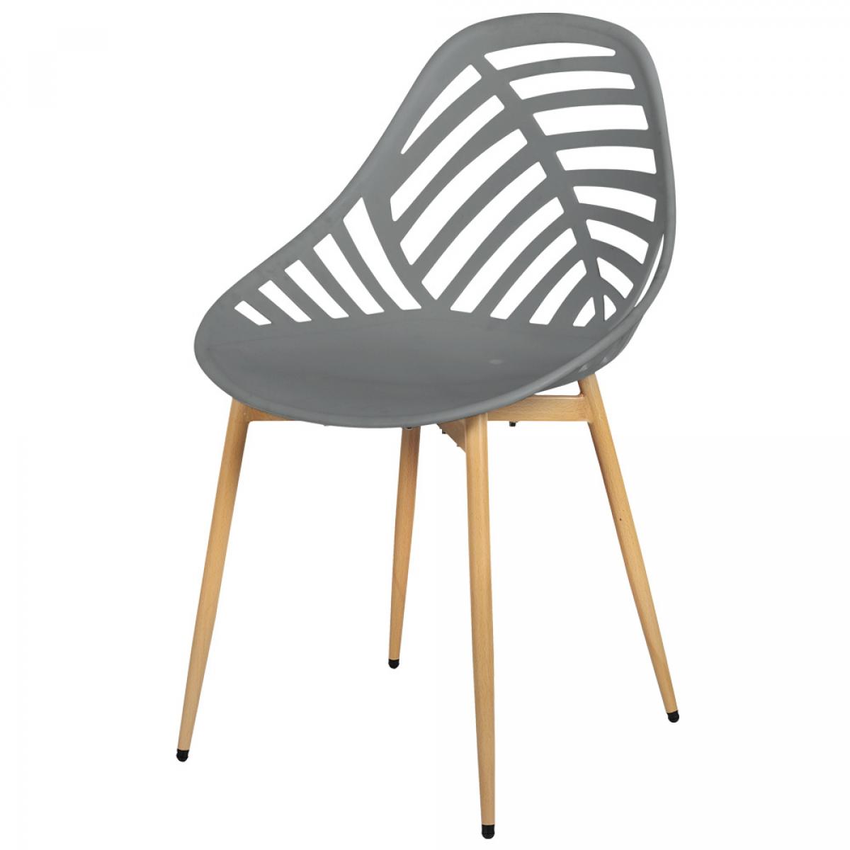 Set 4 sillas exterior gris alameda