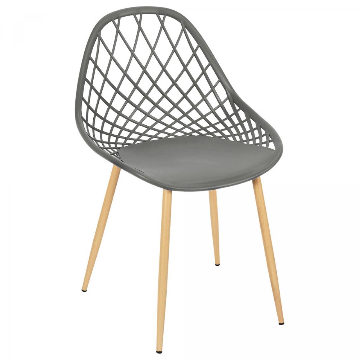 Set 4 sillas exterior grises málaga