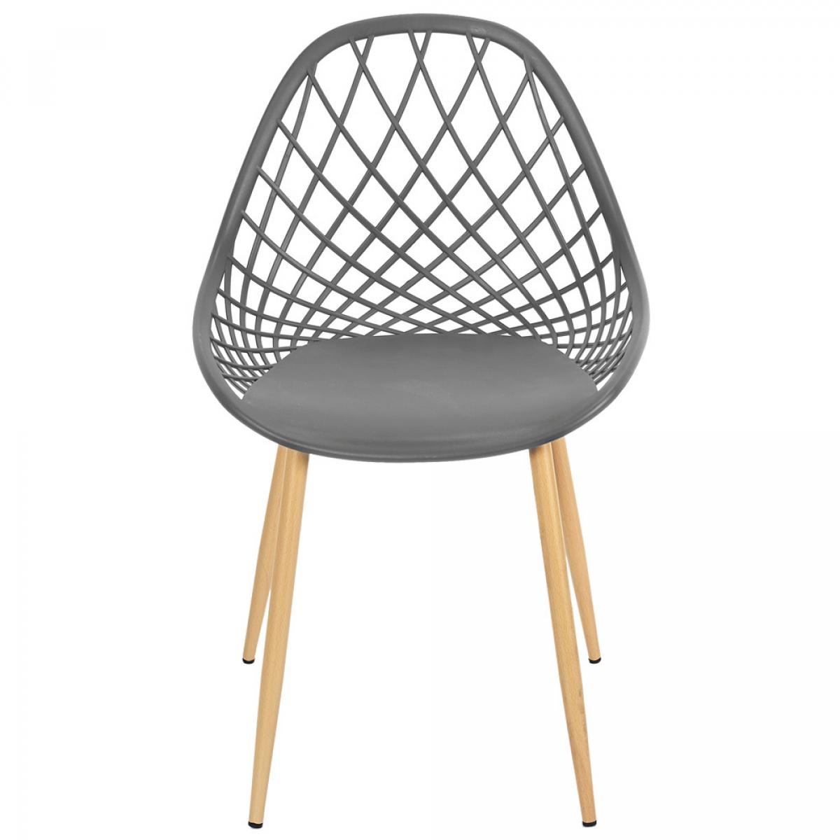 Set 4 sillas exterior grises málaga