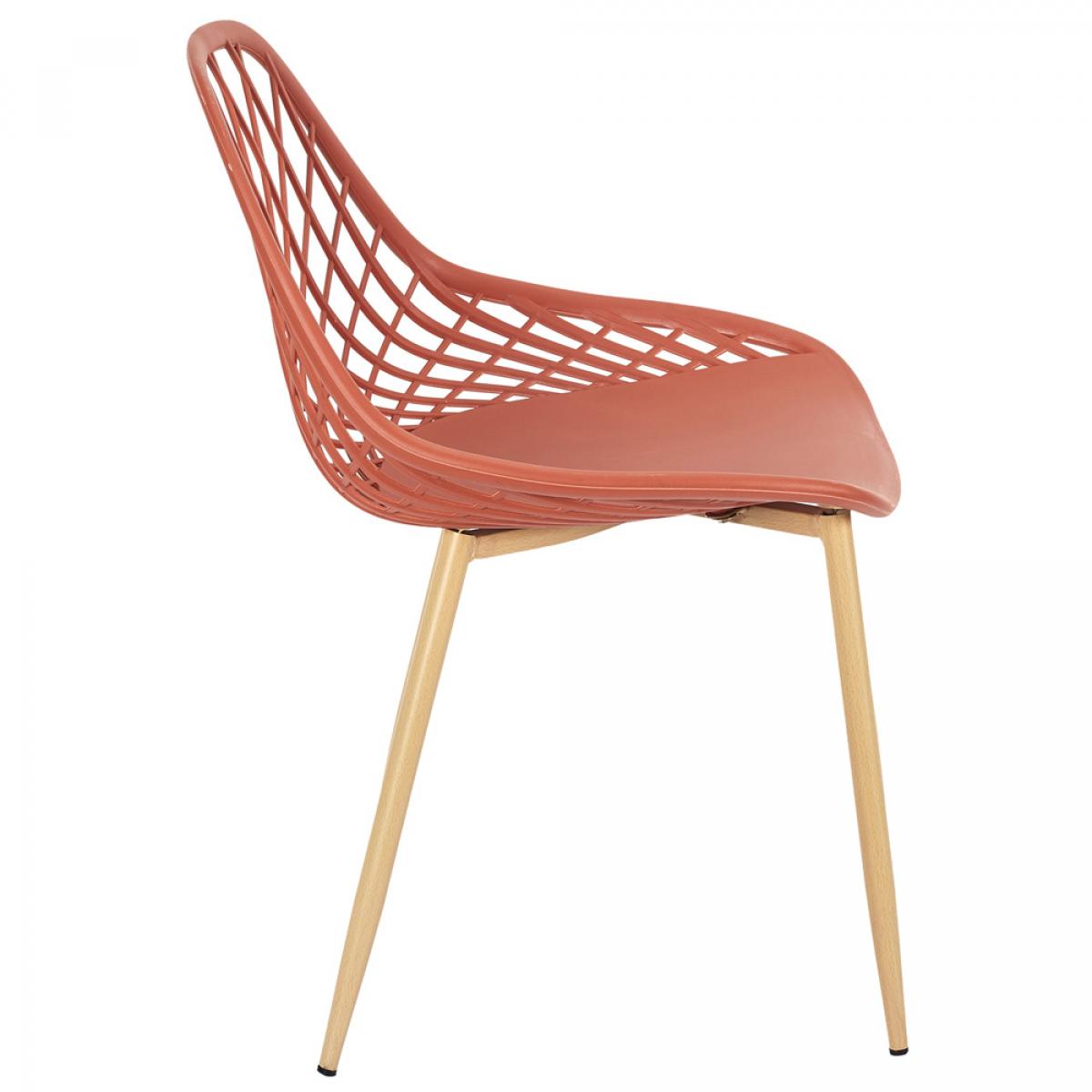 Set 4 sillas exterior terracota málag