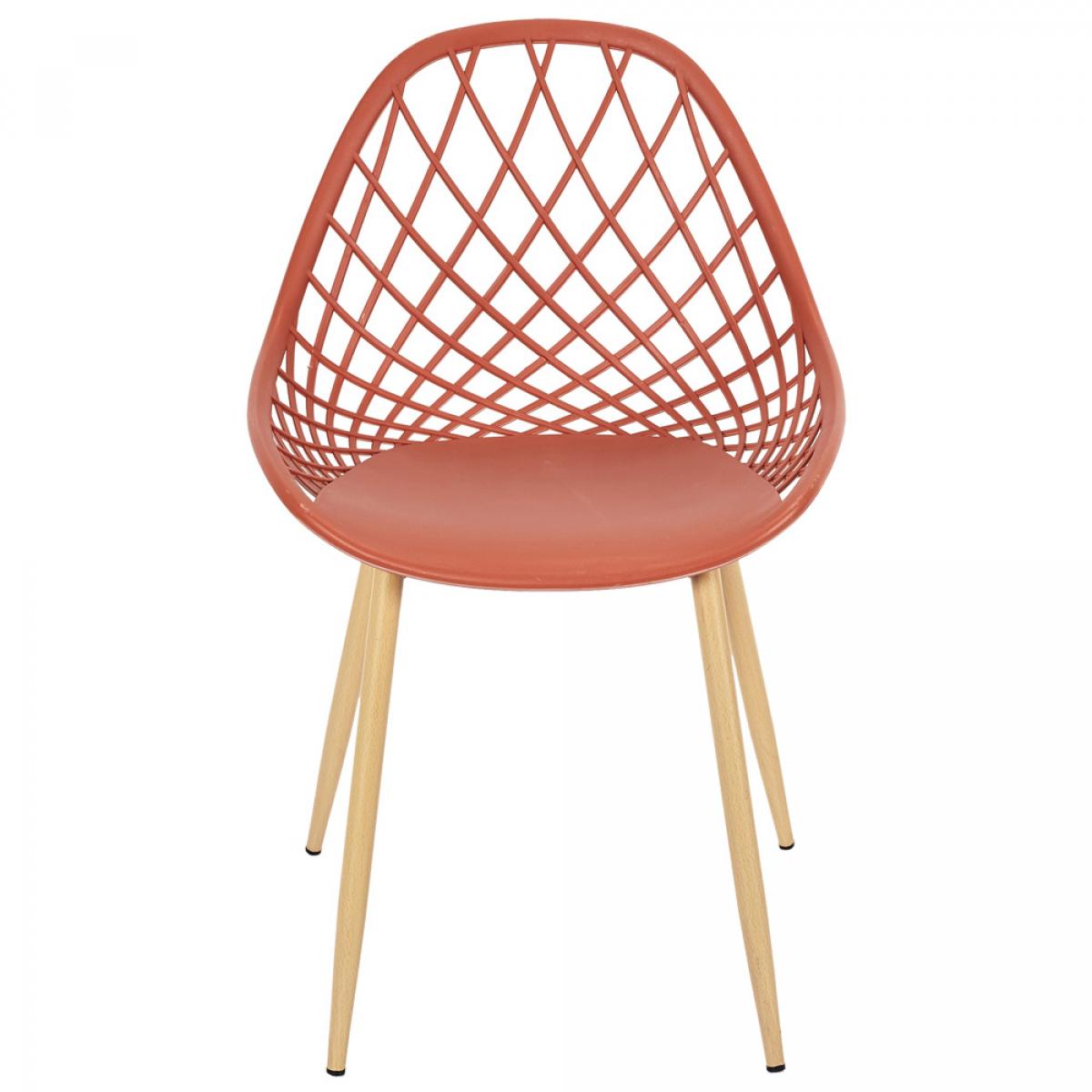 Set 4 sillas exterior terracota málag