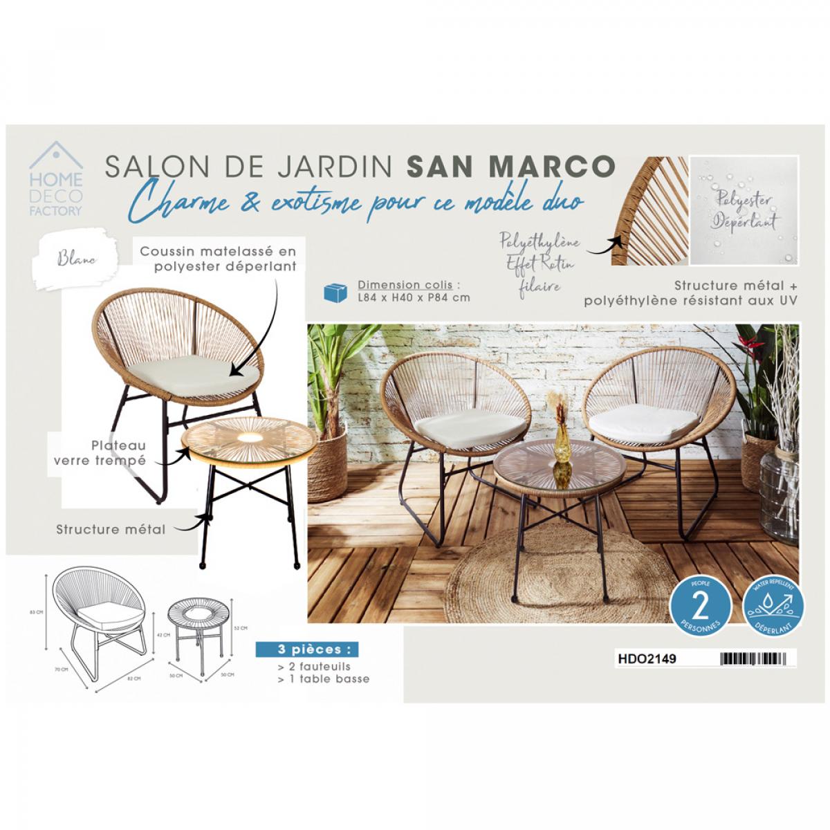 Set jardín 2 sillas cmesa