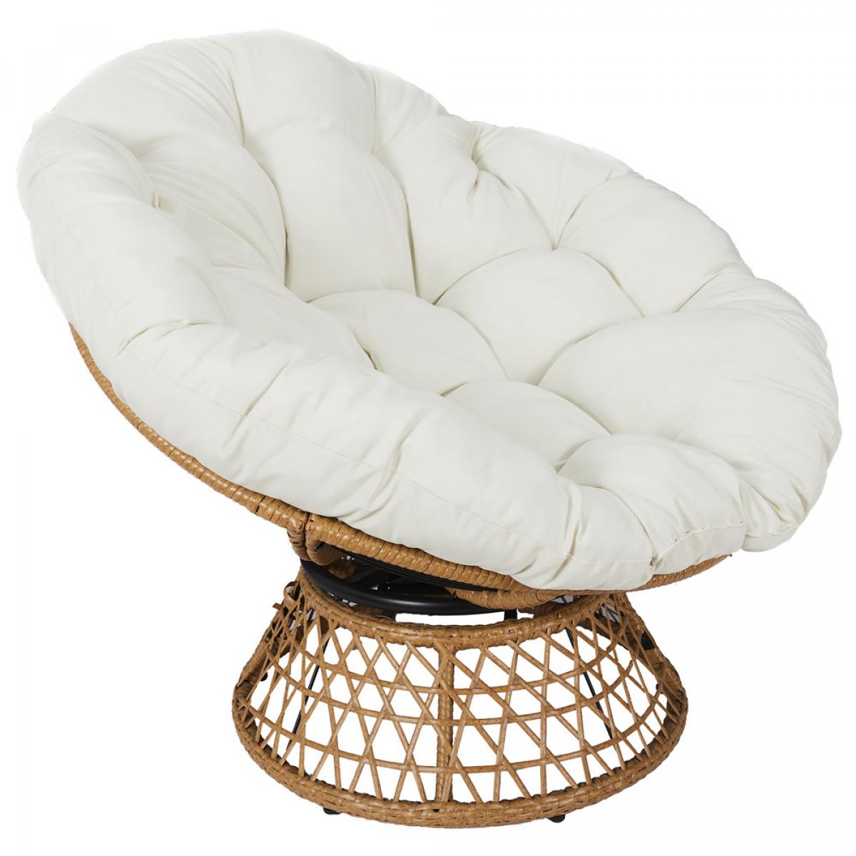 Butaca giratoria cancún blanca