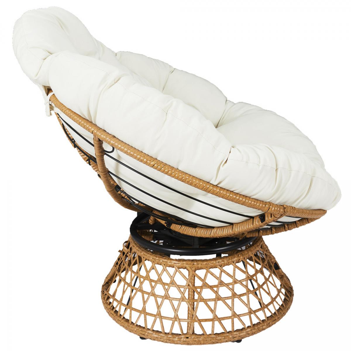 Butaca giratoria cancún blanca