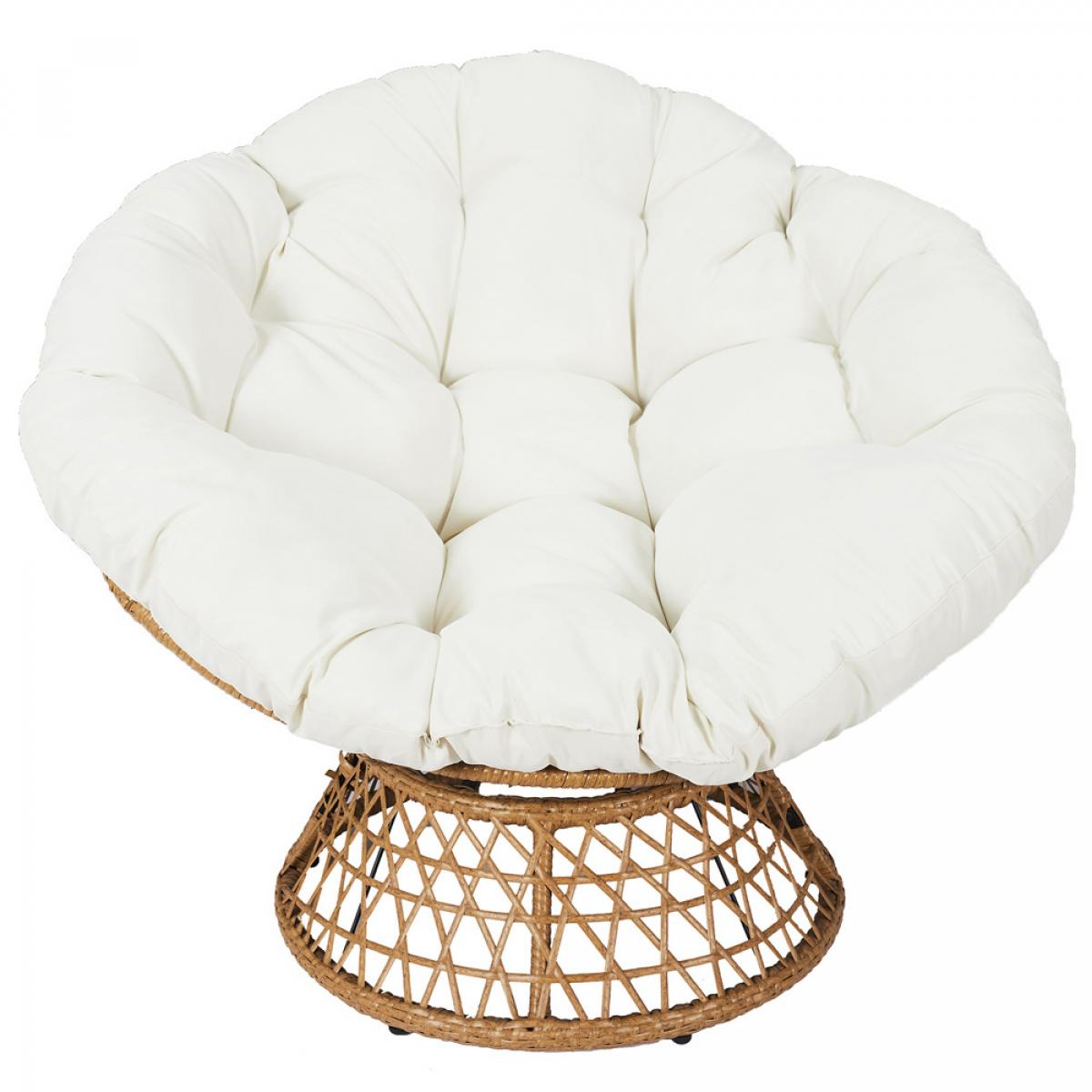 Butaca giratoria cancún blanca