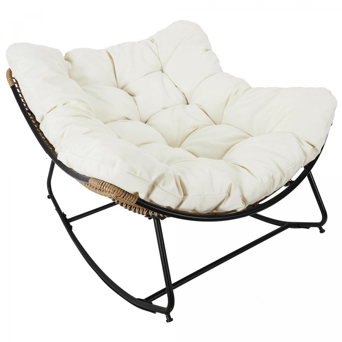 Butaca mecedora tulum beige