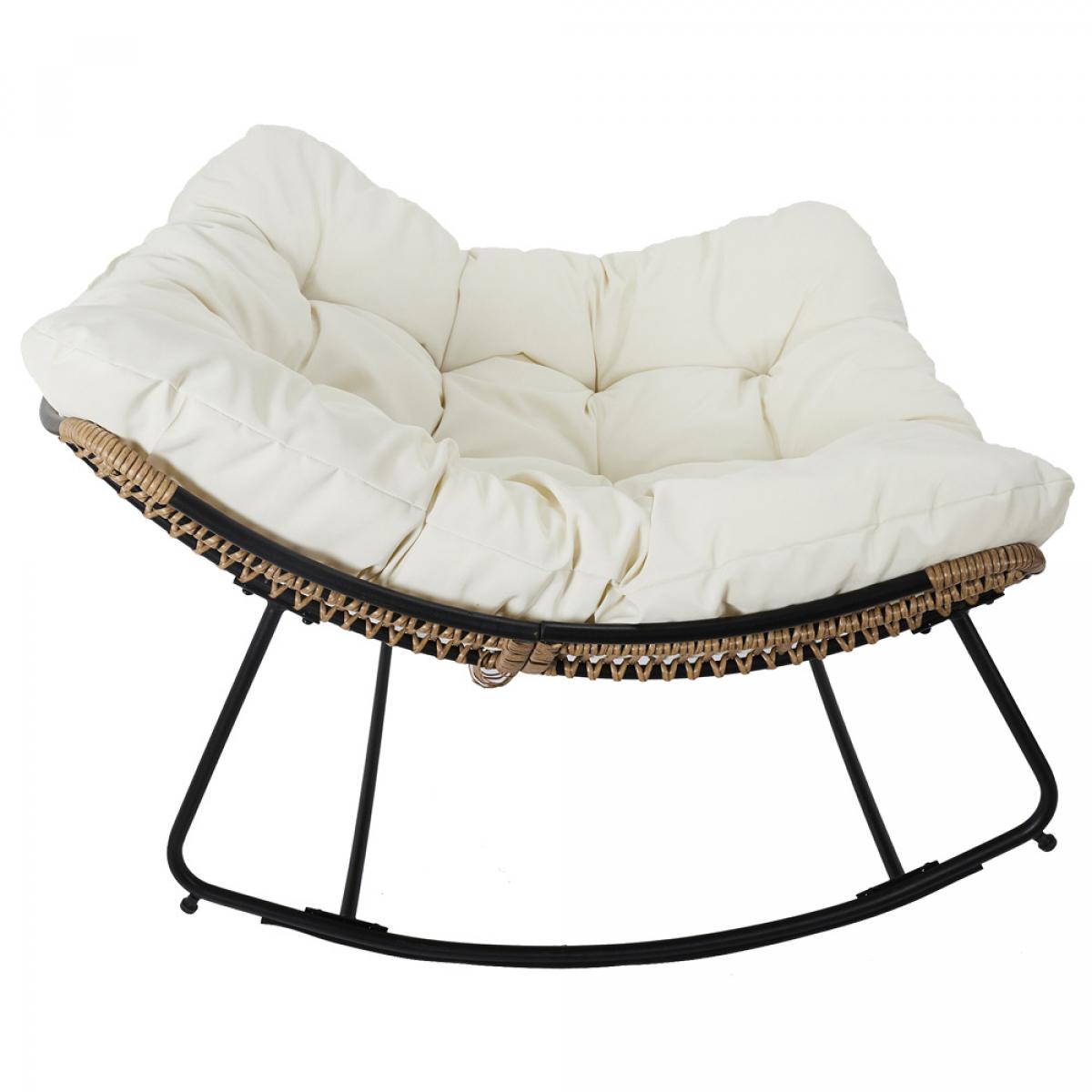 Butaca mecedora tulum beige