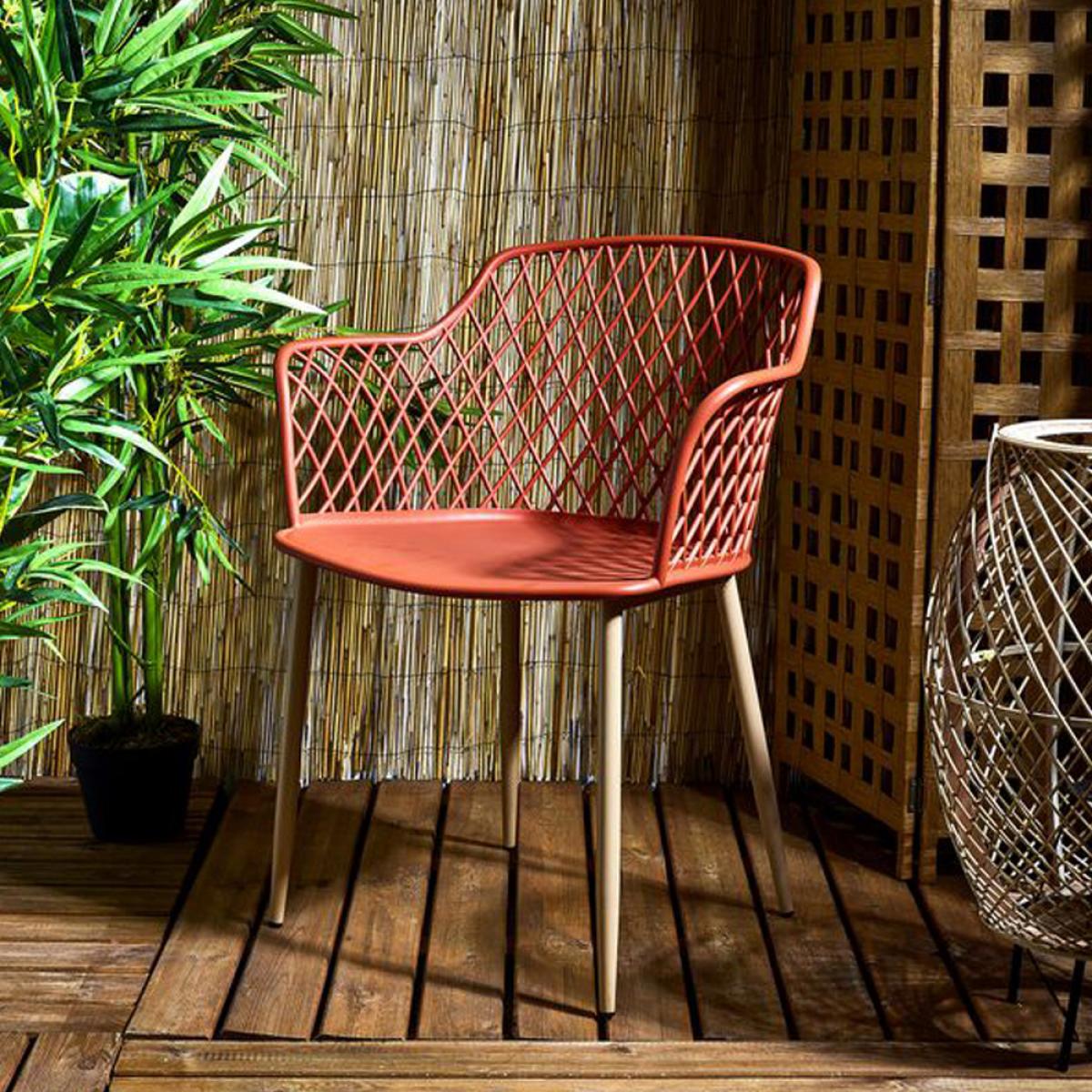 Set 4 butacas exterior terracota mála