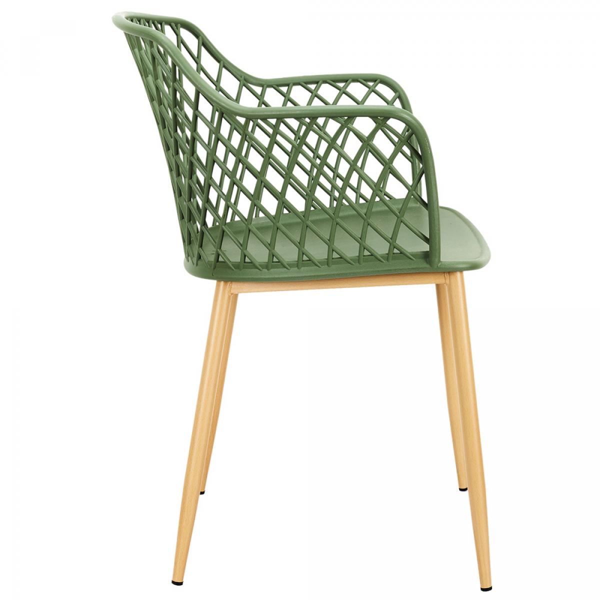 Set 4 butacas exterior verde málaga