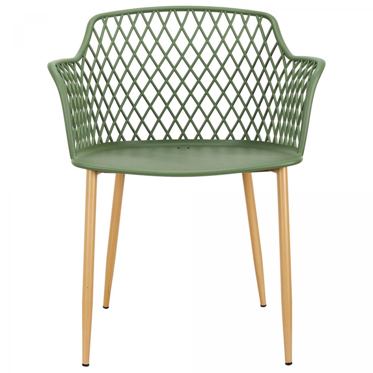 Set 4 butacas exterior verde málaga