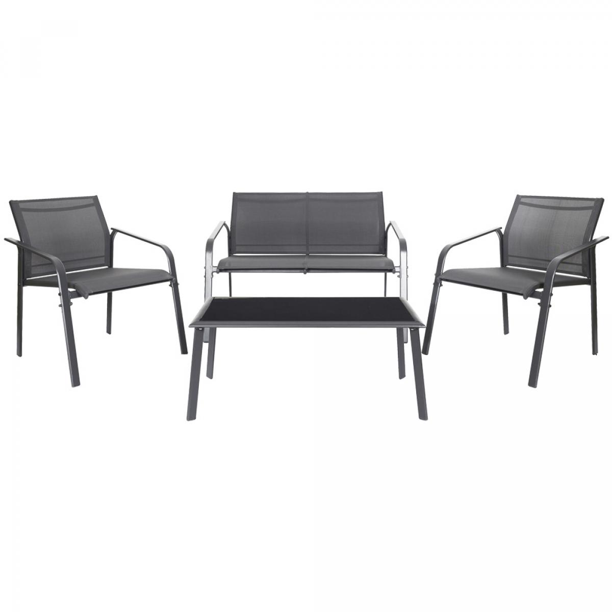 Muebles jardín 4 piezas naxos