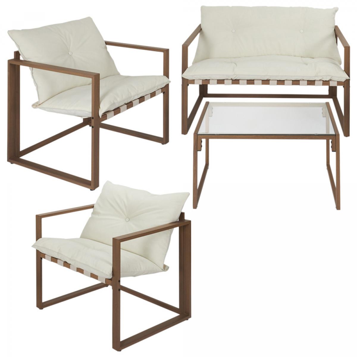 Muebles jardín 4 piezas caglia