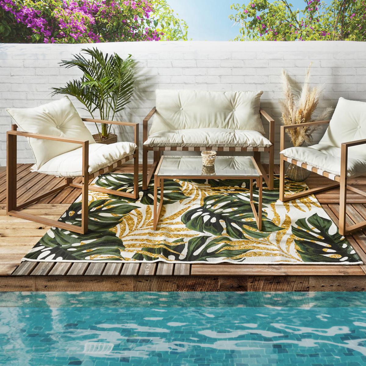 Muebles jardín 4 piezas caglia