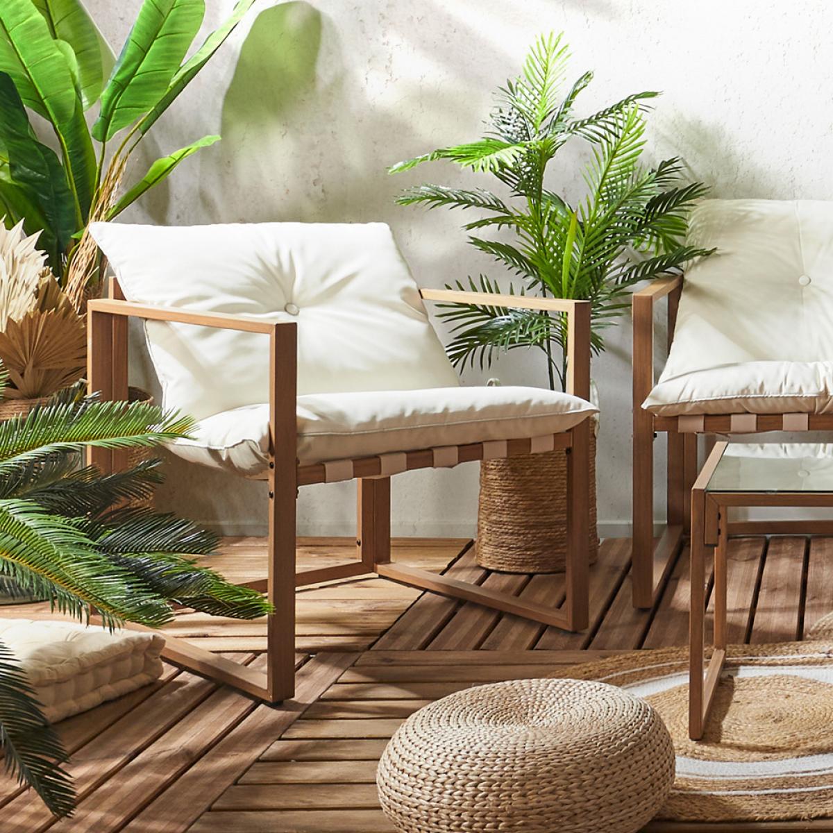 Muebles jardín 4 piezas caglia