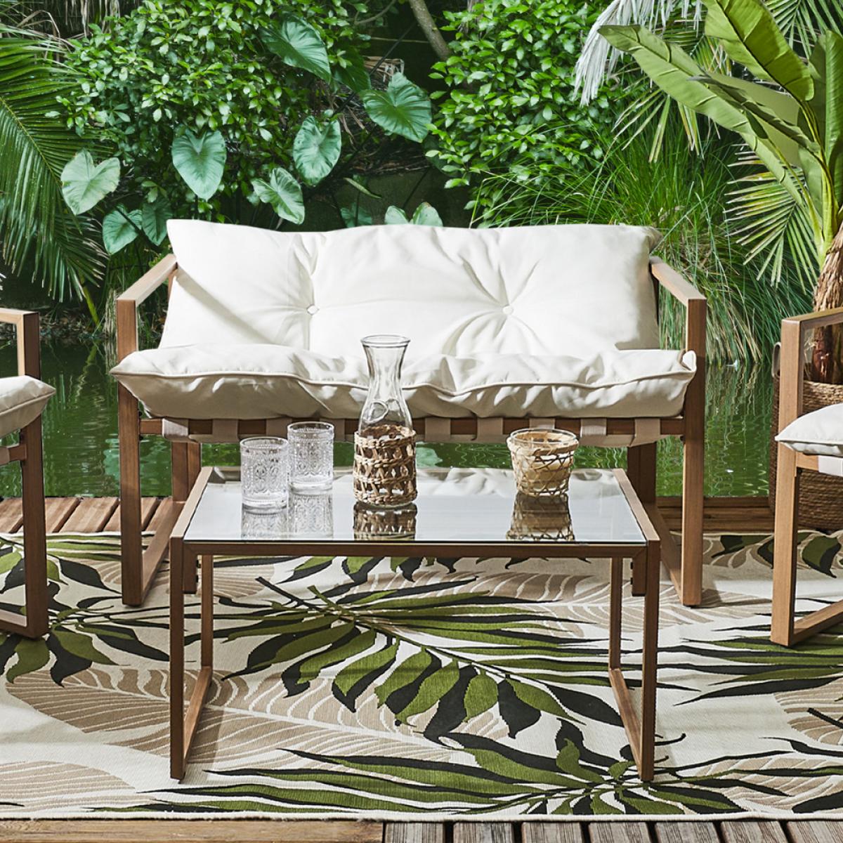 Muebles jardín 4 piezas caglia