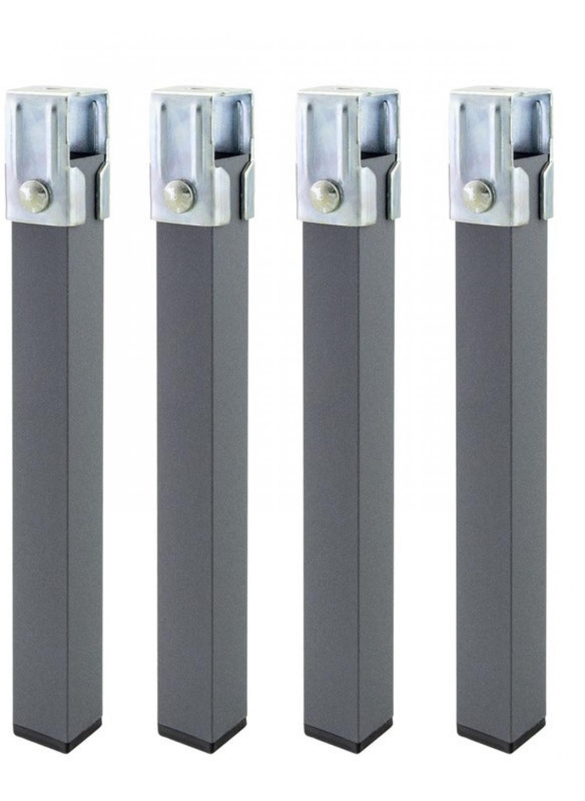 PATA CUADRADA CON ABRAZADERA 30X30X25 PACK 4 UD