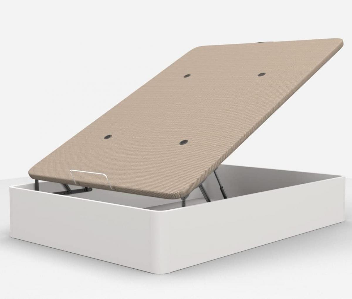 CANAPE COMPLETO CON TAPA 135X190 BLANCO 22MM