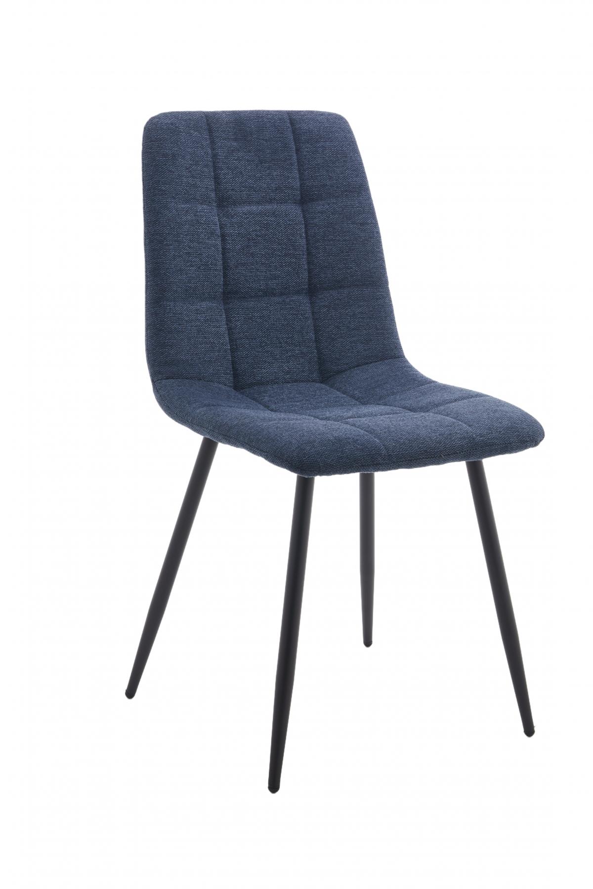 DENMARK 2 SILLA TELA UF920-09 AZUL PATA NEGRA 4 UD