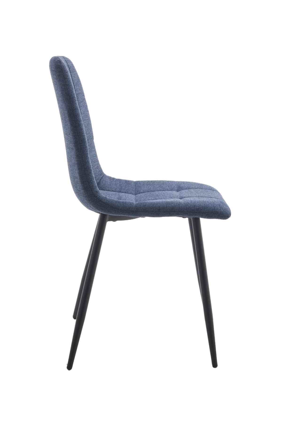 DENMARK 2 SILLA TELA UF920-09 AZUL PATA NEGRA 4 UD