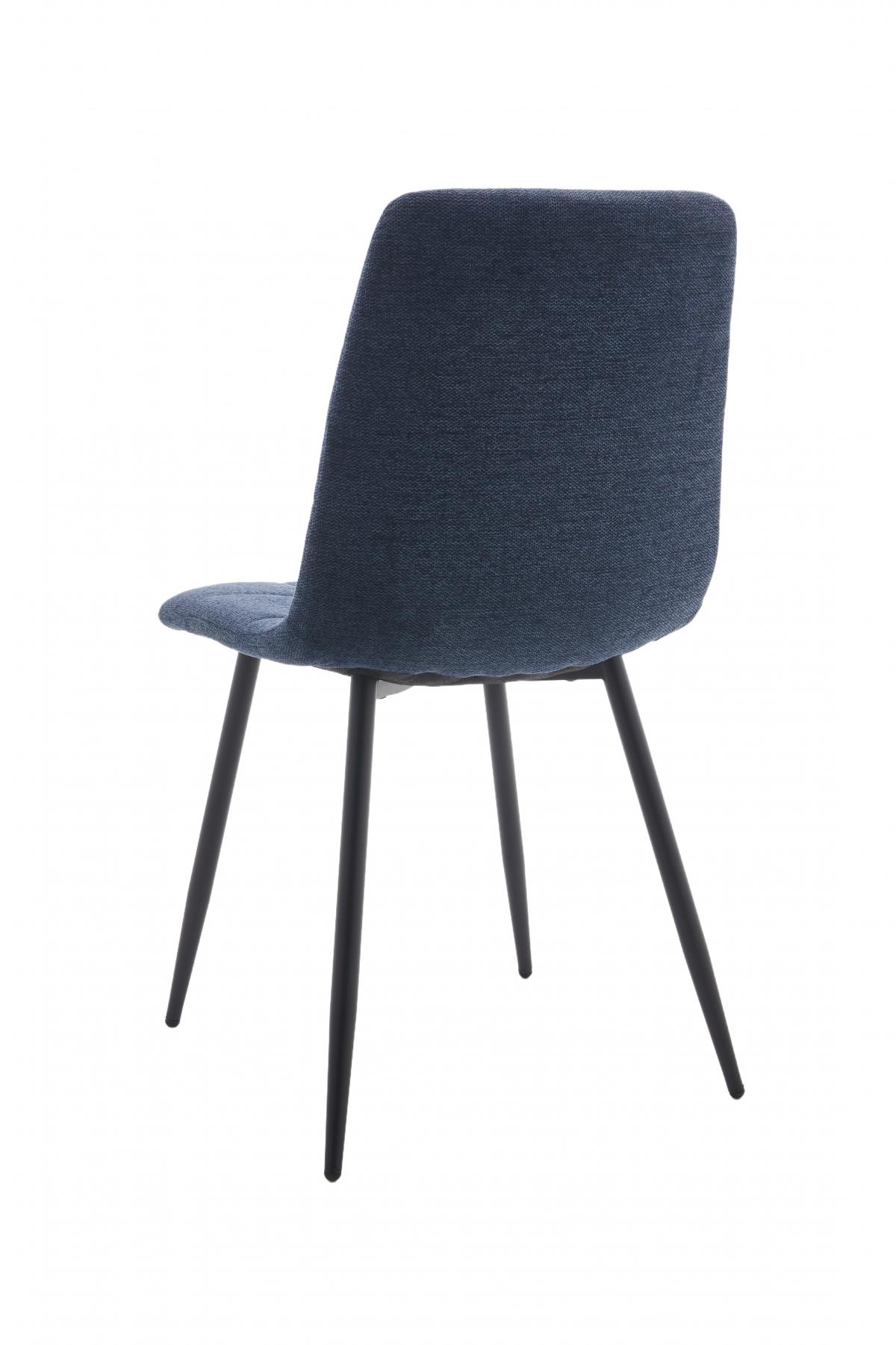 DENMARK 2 SILLA TELA UF920-09 AZUL PATA NEGRA 4 UD