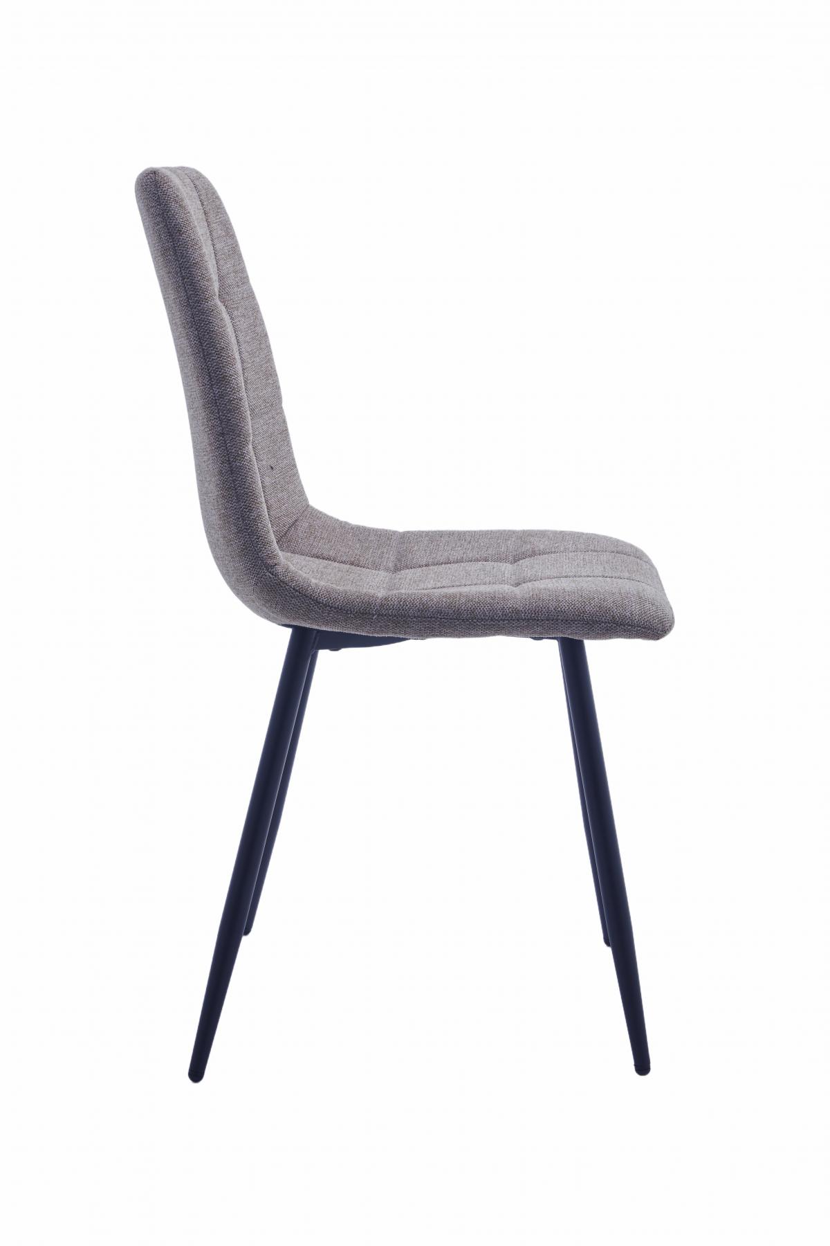 DENMARK  SILLA TELA UF920-10 GRIS CLARO PATA NEGRA 4 UD