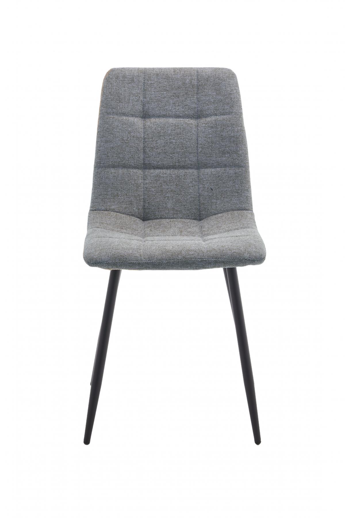 DENMARK  SILLA TELA UF920-10 GRIS CLARO PATA NEGRA 4 UD