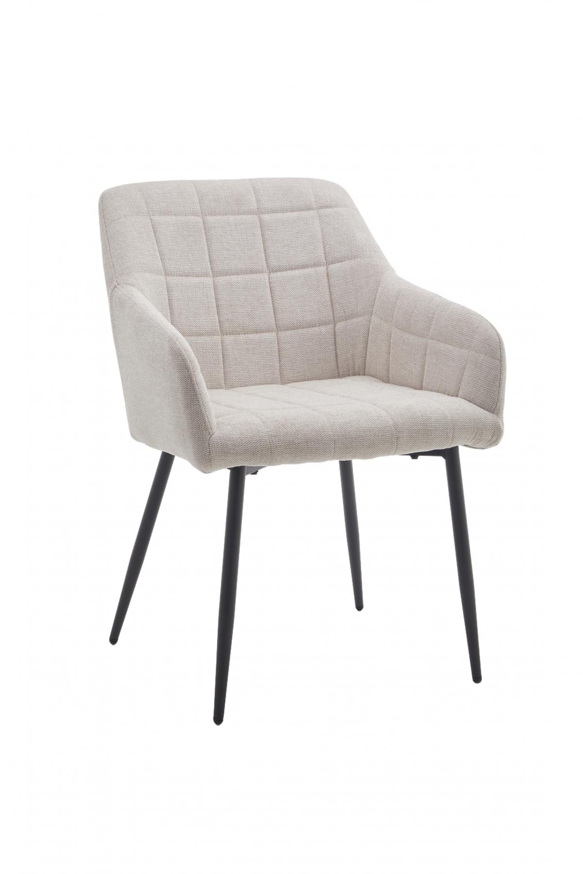 RIGA  II SILLA TELA UF920 01 BEIGE PATA NEGRA 2 UD