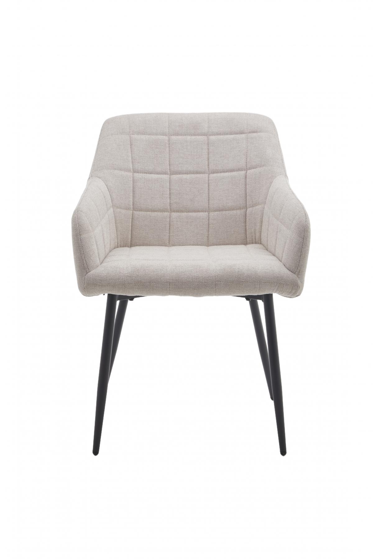 RIGA  II SILLA TELA UF920 01 BEIGE PATA NEGRA 2 UD