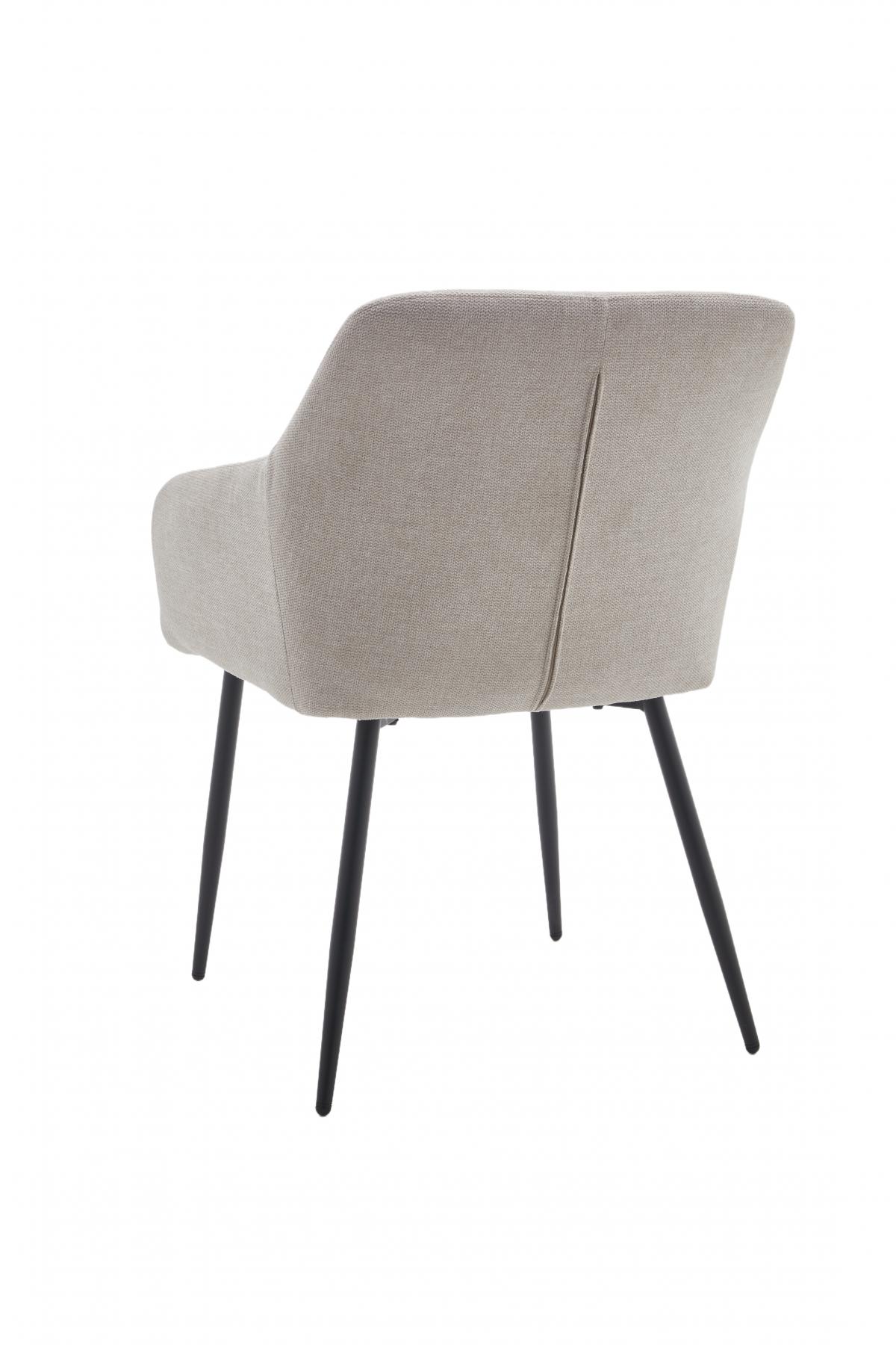 RIGA  II SILLA TELA UF920 01 BEIGE PATA NEGRA 2 UD