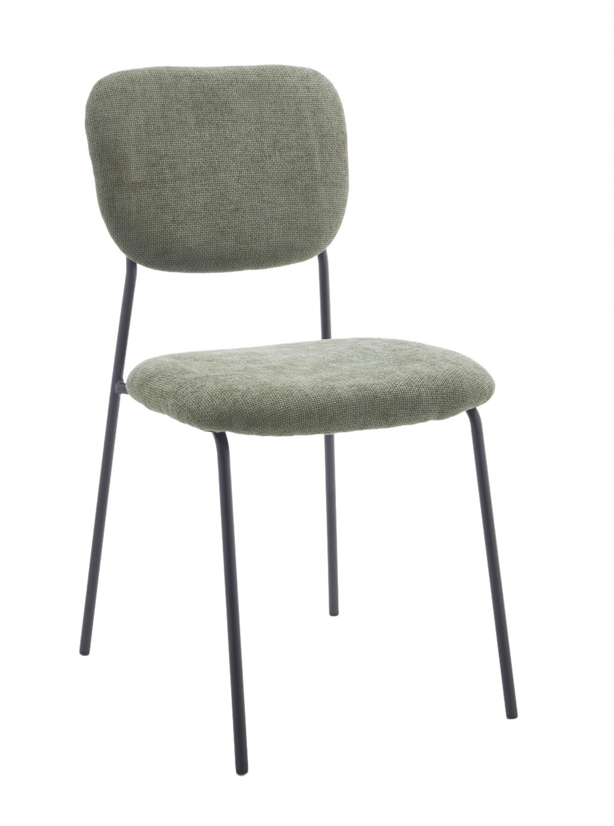 TALLIN SILLA TELA UF885-09 VERDE PATA NEGRA 4 UD