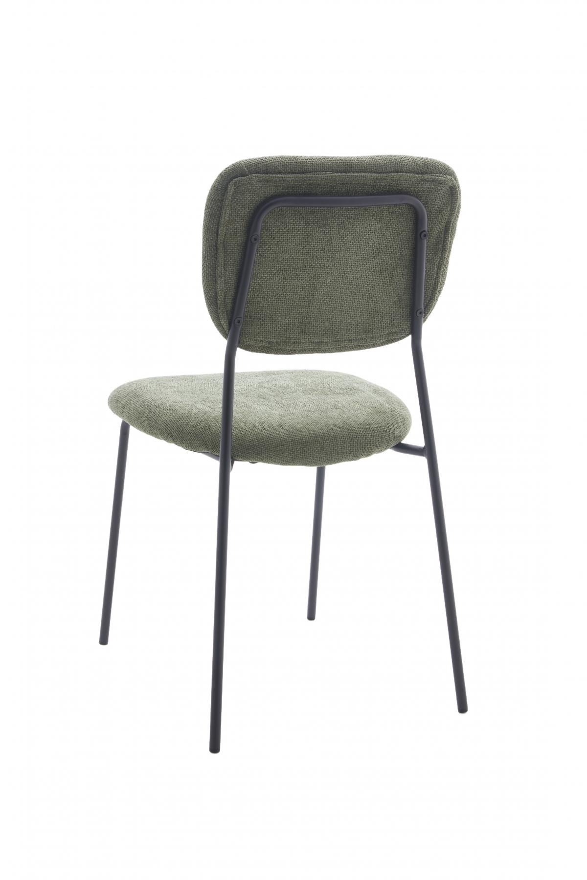 TALLIN SILLA TELA UF885-09 VERDE PATA NEGRA 4 UD