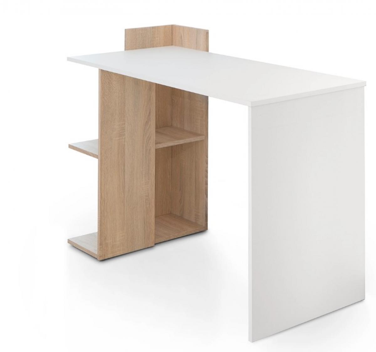 ESCRITORIO HELLEN II BLANCO Y ROBLE