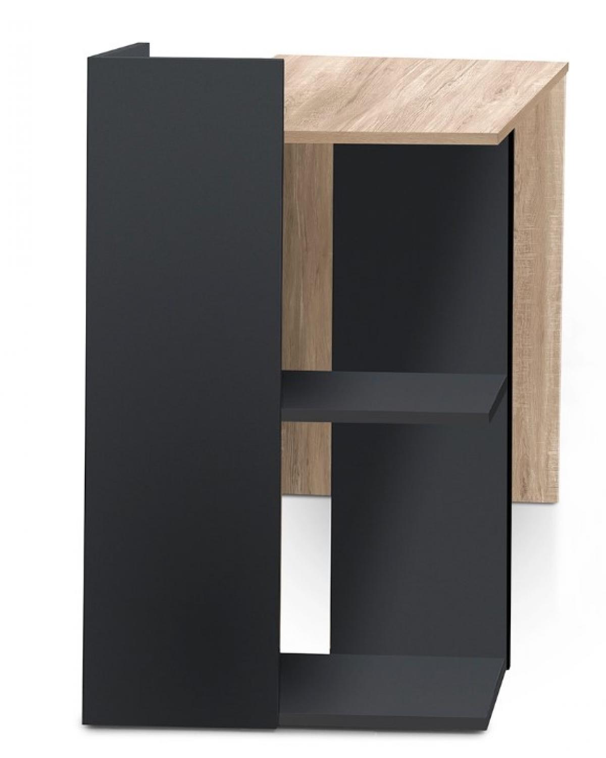 ESCRITORIO HELLEN II ROBLE Y NEGRO