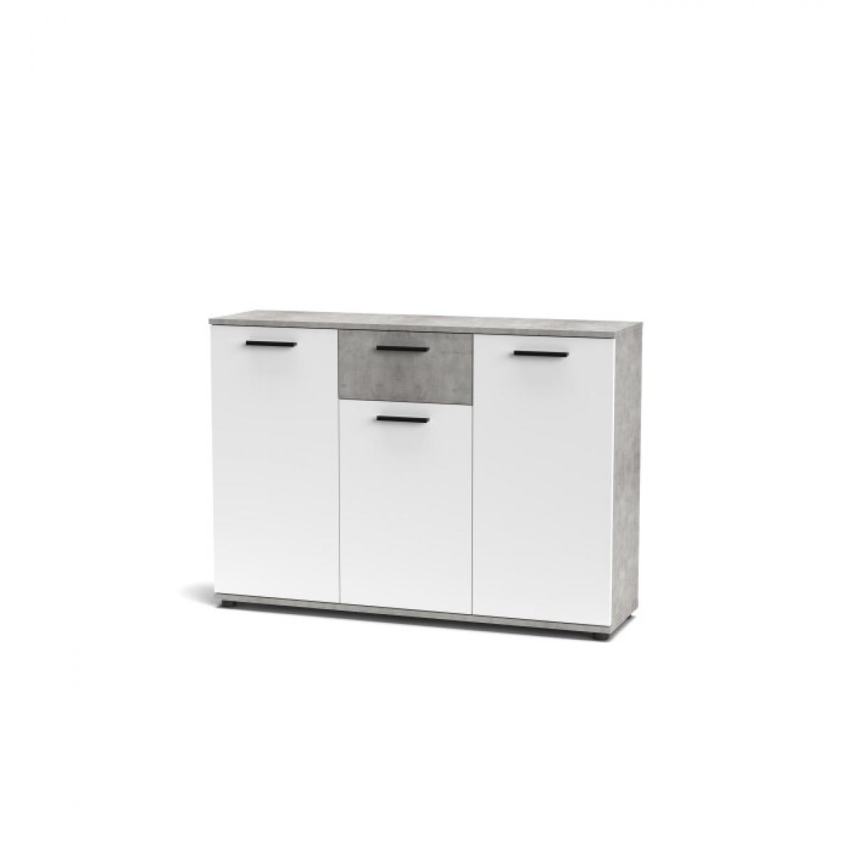 BERNO APARADOR CONCRETE / BLANCO 3 PUERTAS