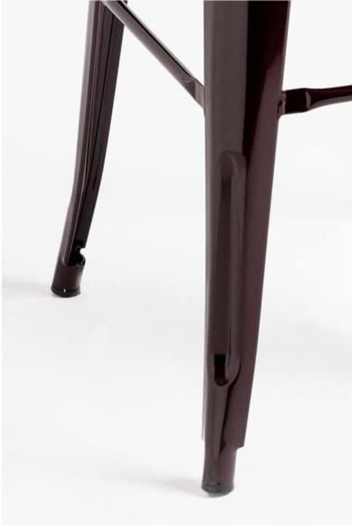 TOLIX TABURETE COLOR NEGRO 4 UNIDADES