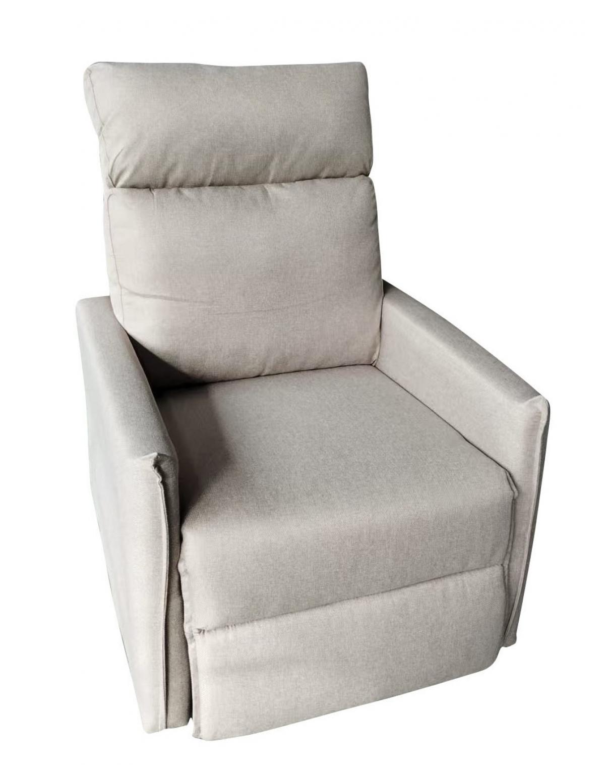 DUNA BUTACA RECLINABLE COLOR BEIGE PATA NEGRA