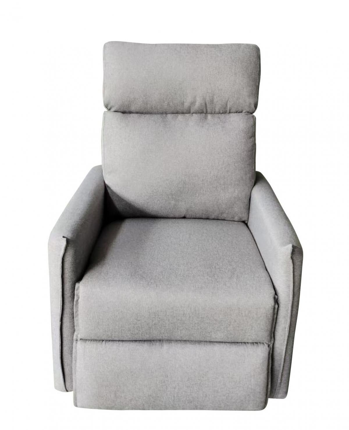 DUNA BUTACA RECLINABLE COLOR GRIS PATA NEGRA