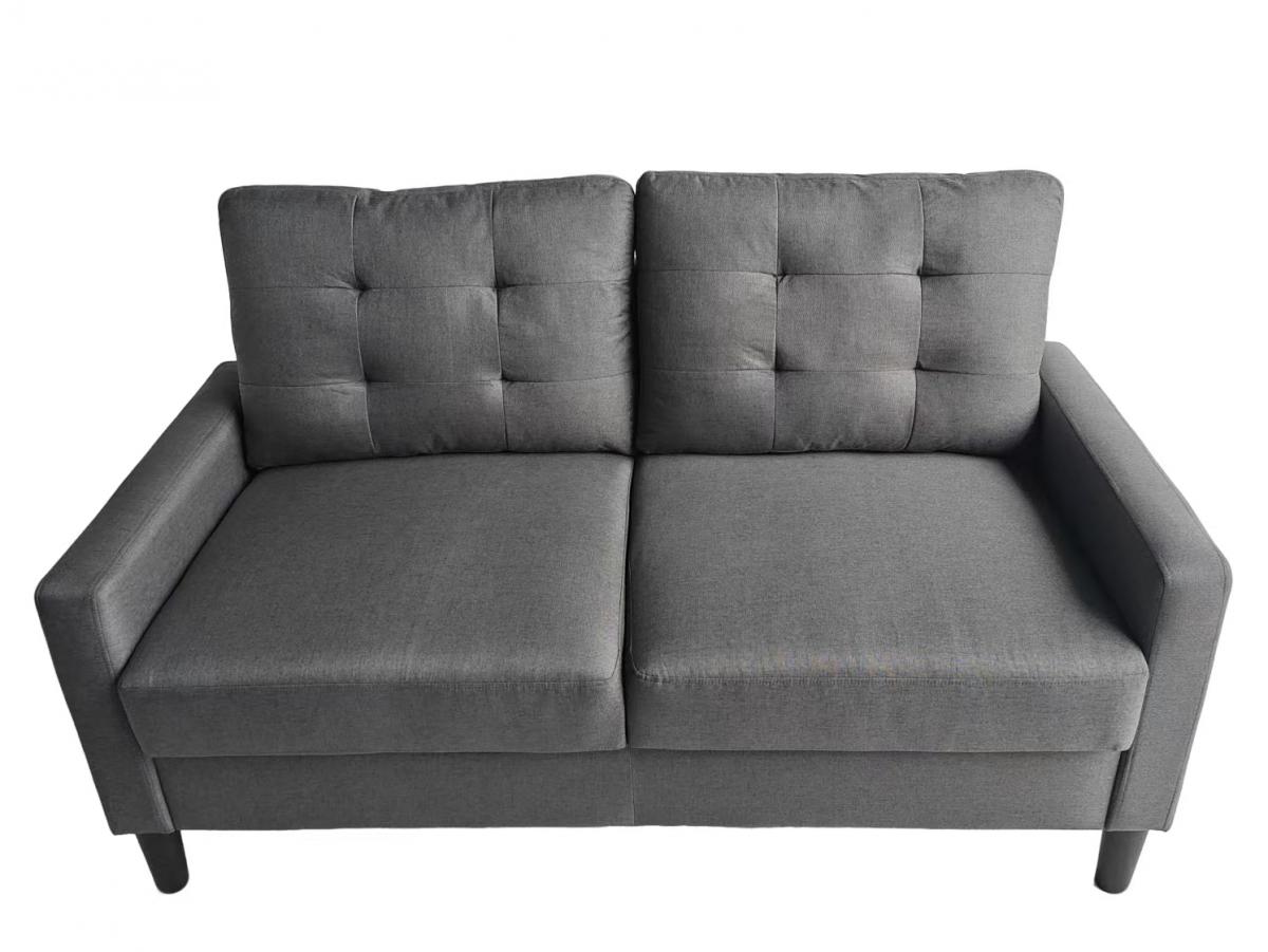 DUBLIN SOFA 2 PLAZAS COLOR GRIS OSCURO