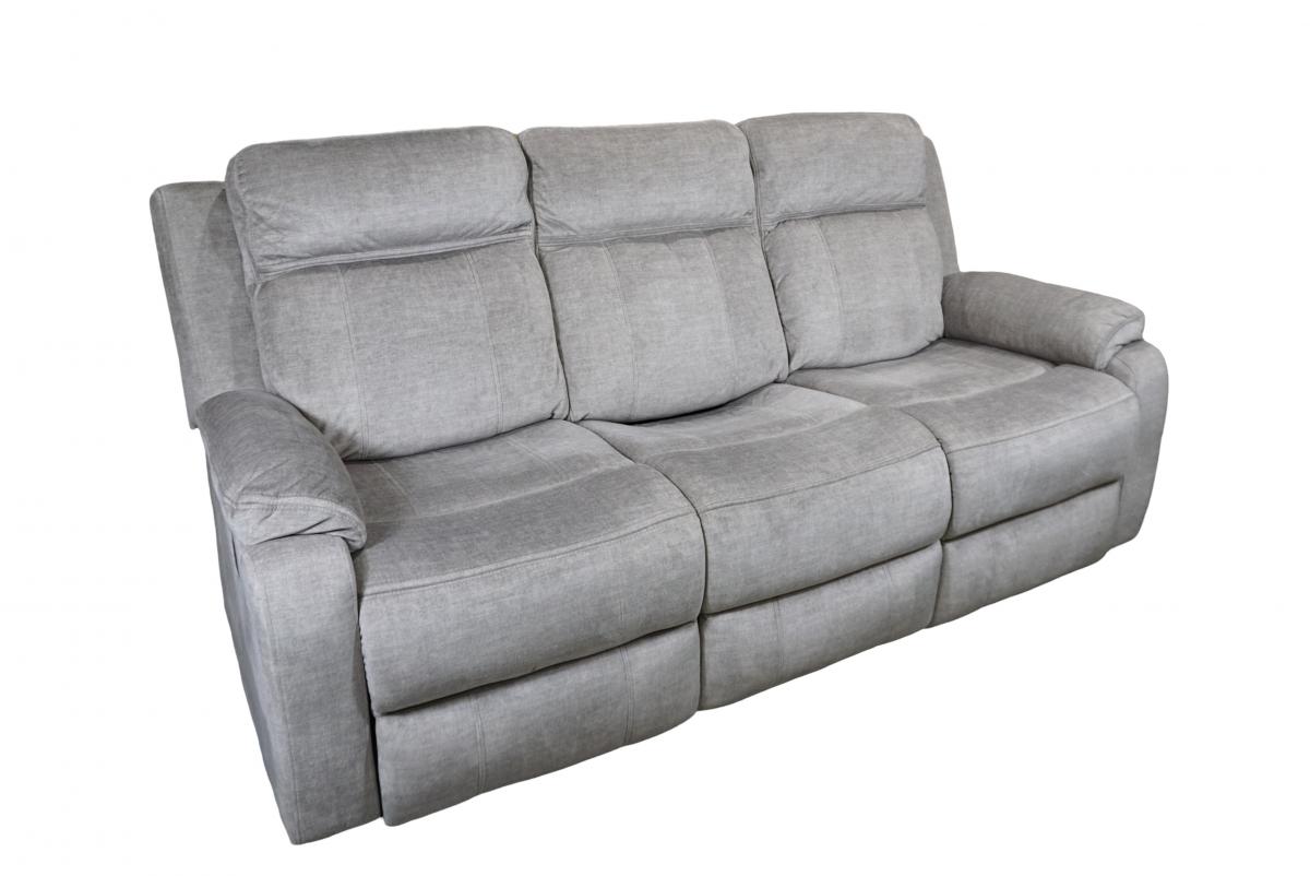 RIO SOFA 3 PLAZAS ELECTRICO TELA FL08-20 COLOR GRIS