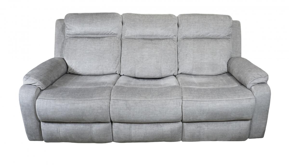 RIO SOFA 3 PLAZAS ELECTRICO TELA FL08-20 COLOR GRIS