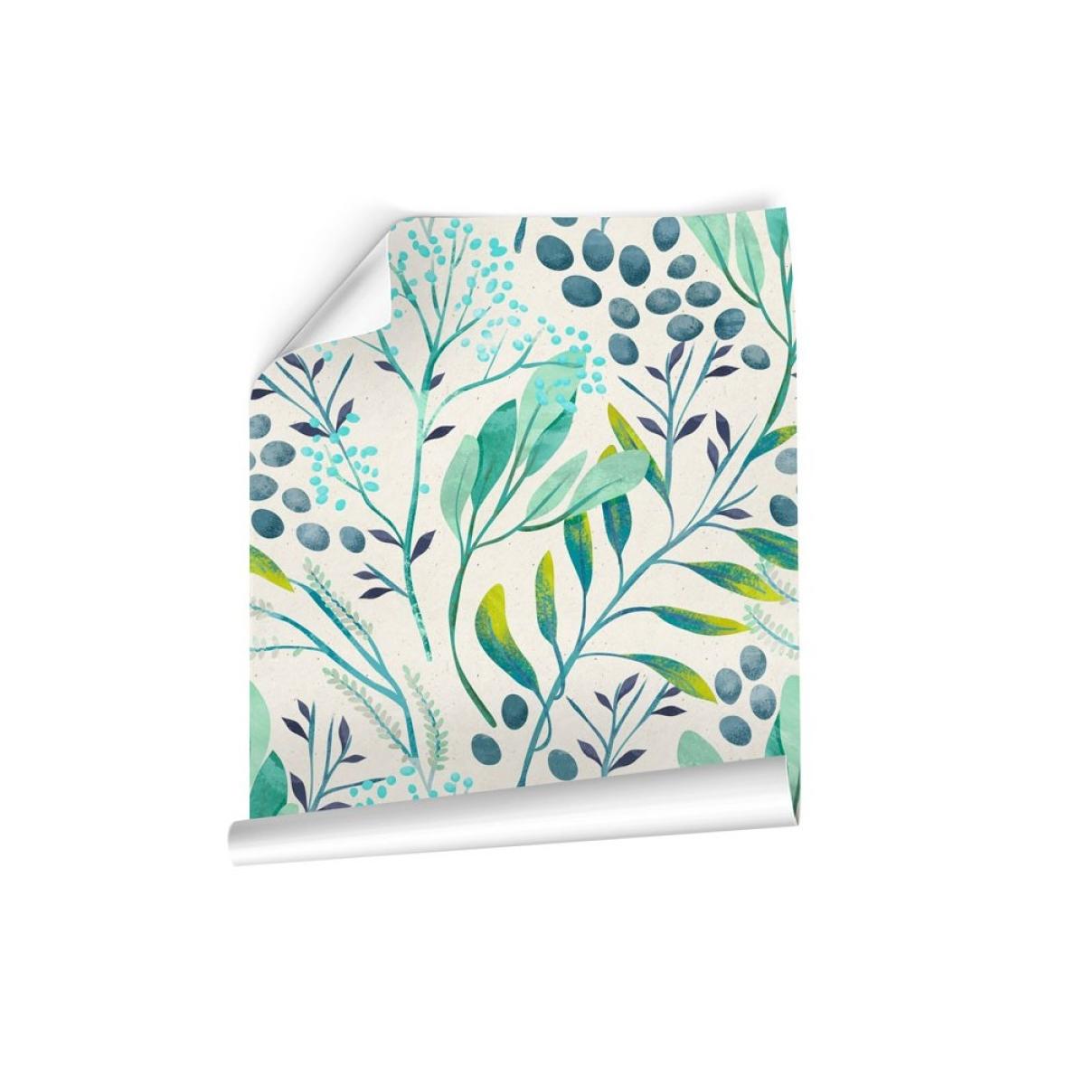 Rollo de dos paneles autoadhesivos canvas FLORAL