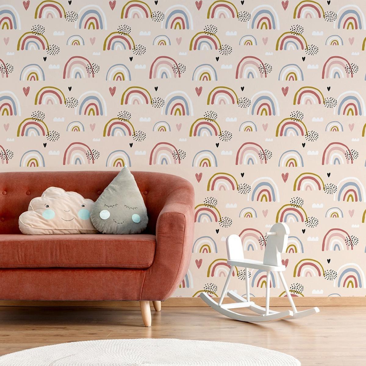 Rollo de dos paneles autoadhesivos texart RAINBOW