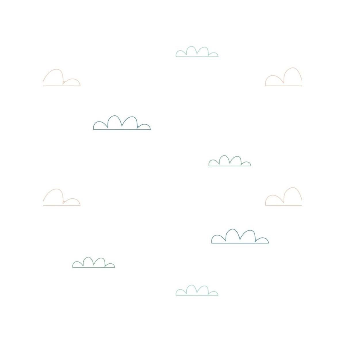Rollo de dos paneles autoadhesivos texart NUBES
